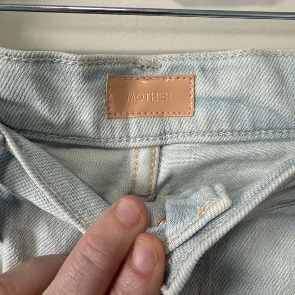 MOTHER Light Blue High-Waisted Jeans - Picture 3 of 5